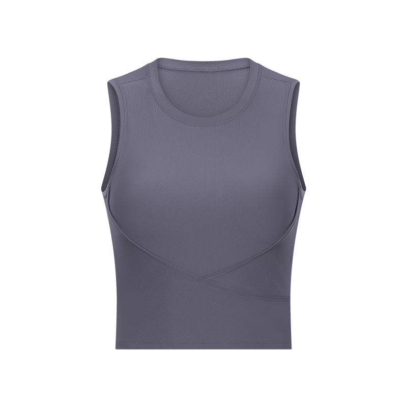 New Style Yoga Wear Threaded Sports Top