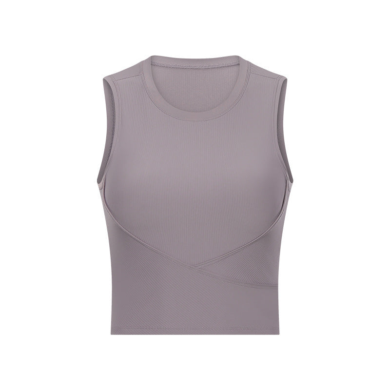 New Style Yoga Wear Threaded Sports Top