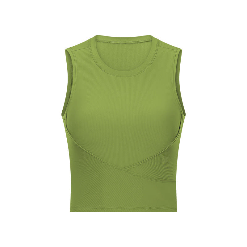 New Style Yoga Wear Threaded Sports Top