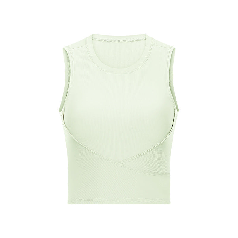 New Style Yoga Wear Threaded Sports Top