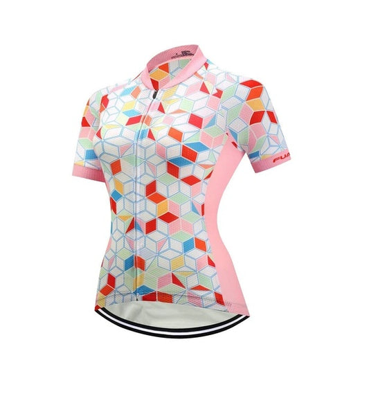 Women's cycling jersey short sleeve top