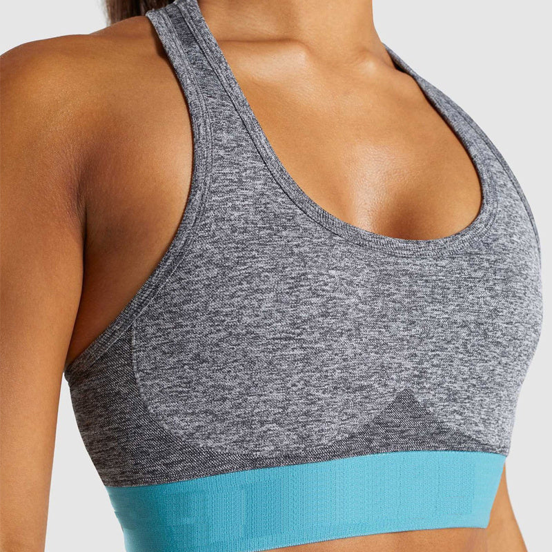 Seamless sports yoga bra