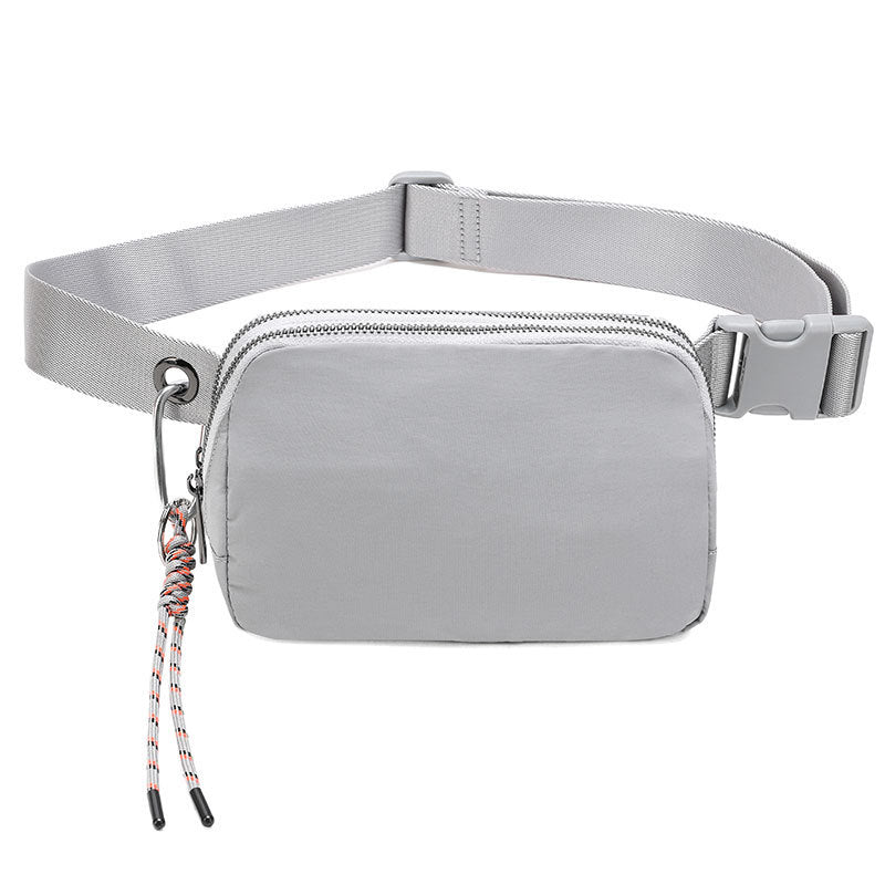 Leisure Sports Double-layer Nylon Waterproof Waist Bag