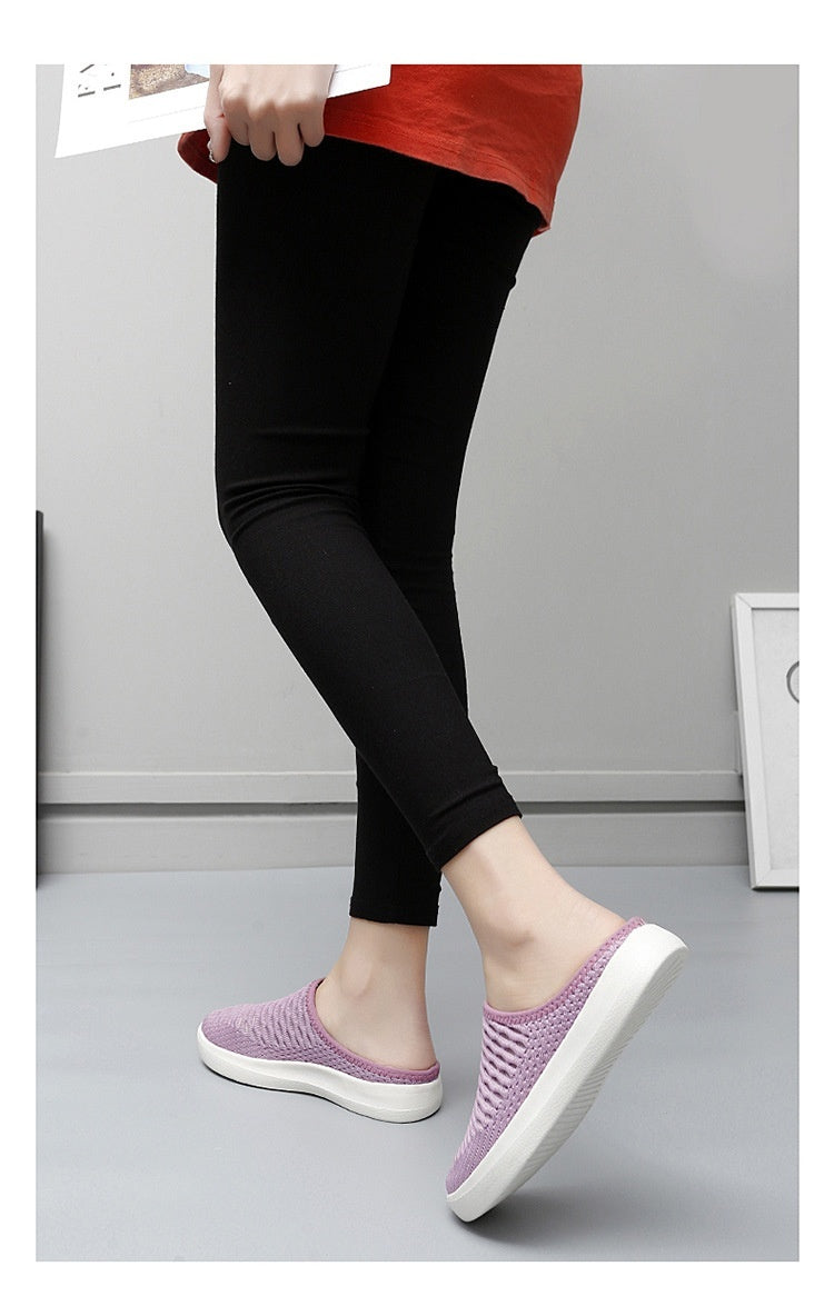 Non-heel Closed Toe Slip-on Lofter Casual Women's Shoes