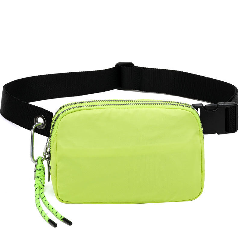 Leisure Sports Double-layer Nylon Waterproof Waist Bag